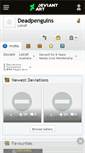 Mobile Screenshot of deadpenguins.deviantart.com