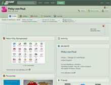 Tablet Screenshot of pinky-von-pout.deviantart.com