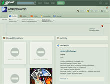 Tablet Screenshot of amaryllisgarnet.deviantart.com