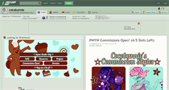 Desktop Screenshot of cocobunnie.deviantart.com