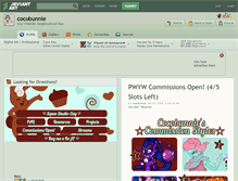 Tablet Screenshot of cocobunnie.deviantart.com