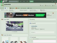 Tablet Screenshot of ambermint.deviantart.com