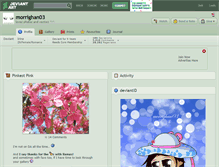 Tablet Screenshot of morrighan03.deviantart.com