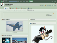 Tablet Screenshot of greyhound-bus.deviantart.com
