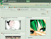 Tablet Screenshot of hoshiumi.deviantart.com