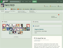 Tablet Screenshot of nagone-makoto.deviantart.com