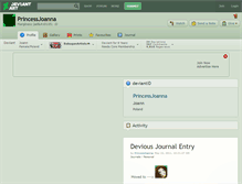 Tablet Screenshot of princessjoanna.deviantart.com