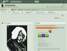 Tablet Screenshot of mickoluckystar.deviantart.com
