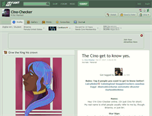 Tablet Screenshot of cino-checker.deviantart.com