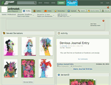 Tablet Screenshot of aniimotek.deviantart.com