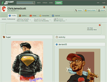 Tablet Screenshot of chrisjamesscott.deviantart.com