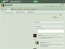 Tablet Screenshot of dynasty18k.deviantart.com