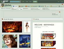Tablet Screenshot of makykaos.deviantart.com