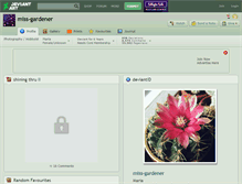 Tablet Screenshot of miss-gardener.deviantart.com