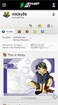 Mobile Screenshot of micky86.deviantart.com