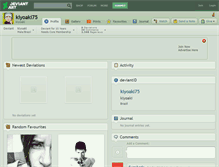 Tablet Screenshot of kiyoaki75.deviantart.com