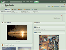 Tablet Screenshot of norahxanatos.deviantart.com
