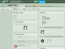 Tablet Screenshot of angelix-club.deviantart.com