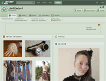 Tablet Screenshot of cutelittledevil.deviantart.com