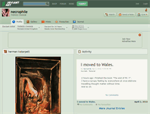 Tablet Screenshot of necrophile.deviantart.com