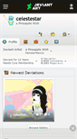 Mobile Screenshot of celestestar.deviantart.com