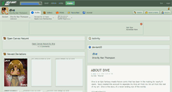 Desktop Screenshot of dive.deviantart.com