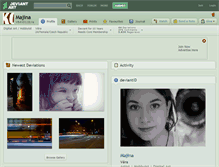 Tablet Screenshot of majina.deviantart.com