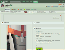 Tablet Screenshot of masterofall.deviantart.com