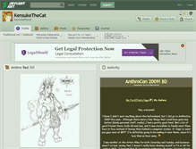 Tablet Screenshot of kensukethecat.deviantart.com