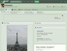 Tablet Screenshot of mhmmarie.deviantart.com