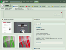 Tablet Screenshot of hungery5.deviantart.com