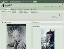 Tablet Screenshot of darklady87.deviantart.com
