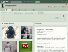 Tablet Screenshot of humble-stitches.deviantart.com