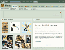 Tablet Screenshot of daftcraft.deviantart.com