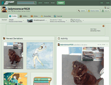 Tablet Screenshot of ladymoonscar9828.deviantart.com