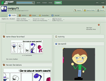 Tablet Screenshot of coolguy73.deviantart.com