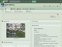 Tablet Screenshot of fenrir-wolf-cry.deviantart.com