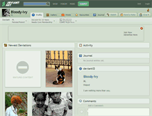 Tablet Screenshot of bloody-ivy.deviantart.com