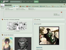 Tablet Screenshot of idolo2040.deviantart.com