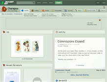 Tablet Screenshot of charapoo.deviantart.com