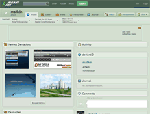 Tablet Screenshot of malikin.deviantart.com
