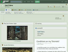 Tablet Screenshot of izak-fidens.deviantart.com