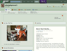 Tablet Screenshot of milestailsprower3.deviantart.com