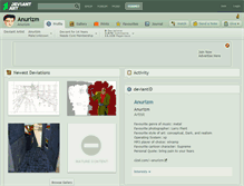 Tablet Screenshot of anurizm.deviantart.com