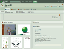 Tablet Screenshot of deanie425.deviantart.com