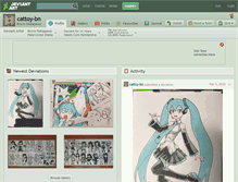 Tablet Screenshot of cattoy-bn.deviantart.com