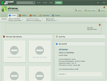 Tablet Screenshot of aliciamac.deviantart.com