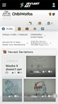 Mobile Screenshot of chibiwolfos.deviantart.com