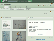 Tablet Screenshot of chibiwolfos.deviantart.com