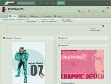Tablet Screenshot of drummahjen.deviantart.com